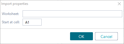 Service virtualization and API testing: Import Properties dialog box