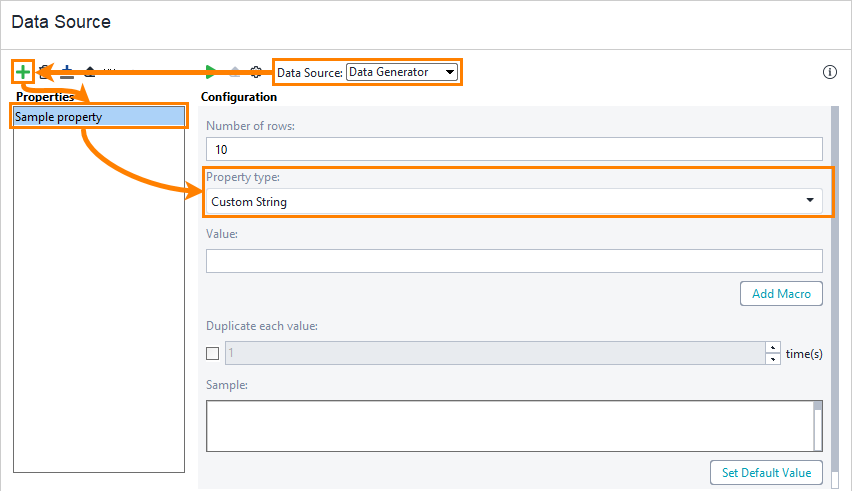 Custom String Data Generator