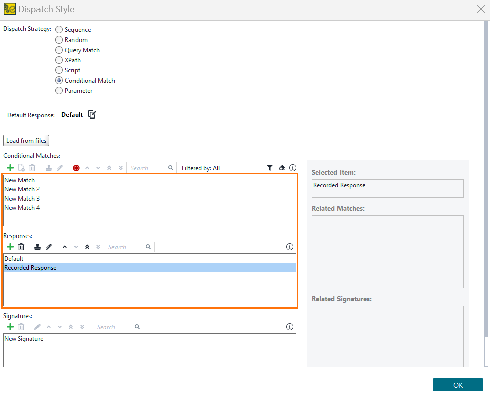 Imported Request-Response Pairs