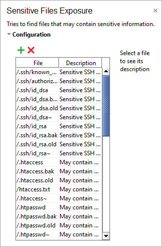 ReadyAPI: Sensitive Files scan configuration ReadyAPI: Sensitive Files scan configuration
