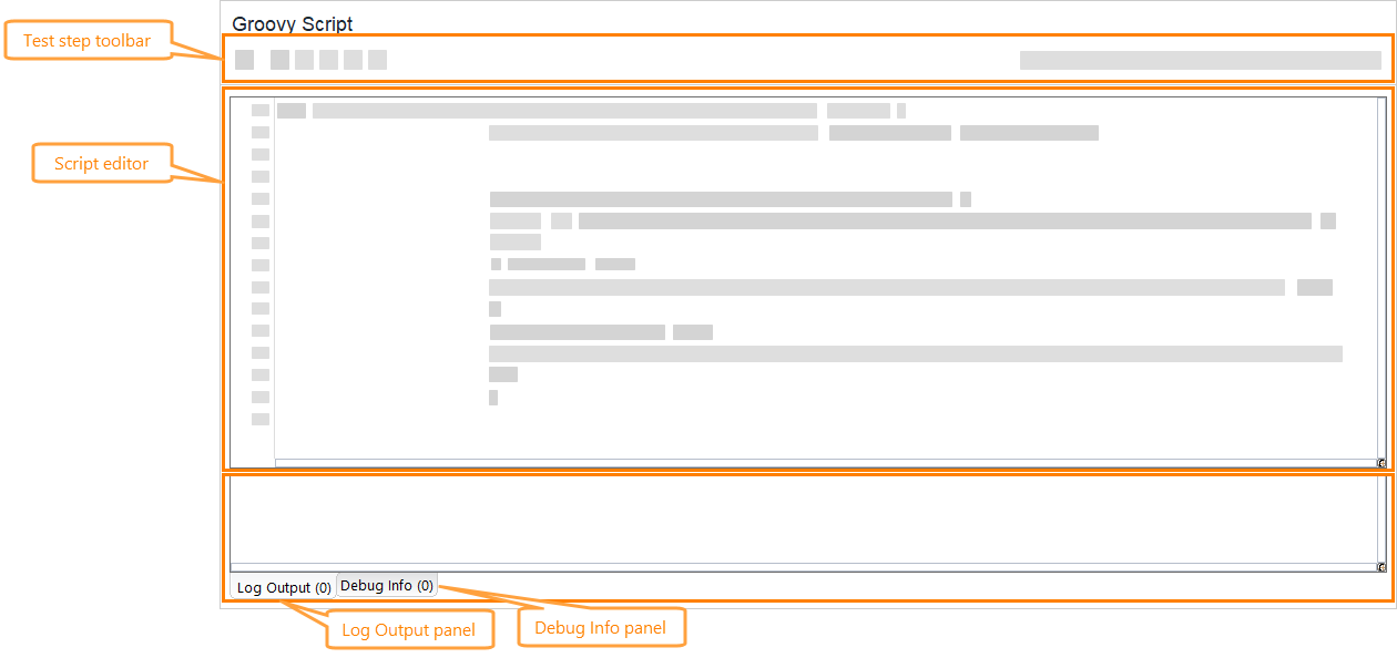 Groovy Script test step editor