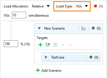 API load testing with ReadyAPI: Load Type