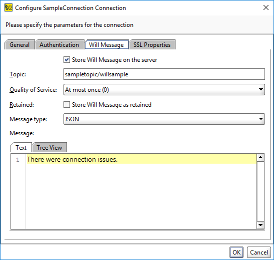 ReadyAPI: The Configure Connection dialog