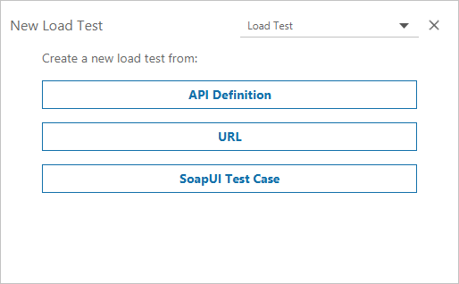 ReadyAPI Interface: New Load Test Tile ReadyAPI Interface: New Load Test Tile
