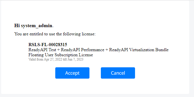 Accept License