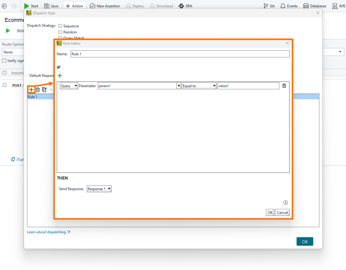 Service virtualization and API testing: Properties of the Parameter dispatch strategy