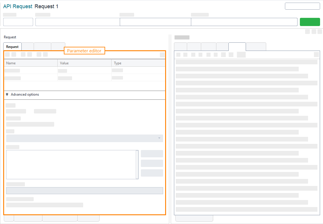 The Parameter editor