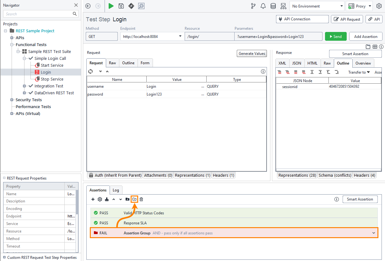 Remove assertion group
