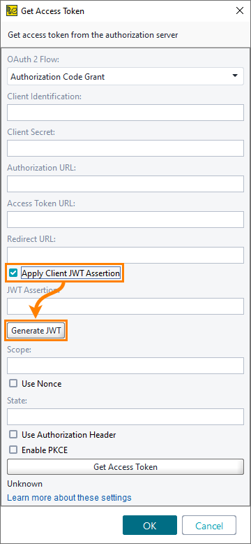 Generate JSON Web Token