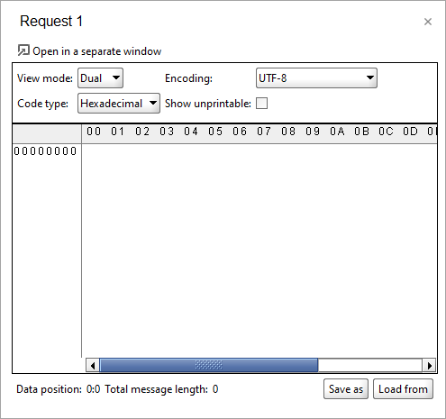 The HEX editor The HEX editor