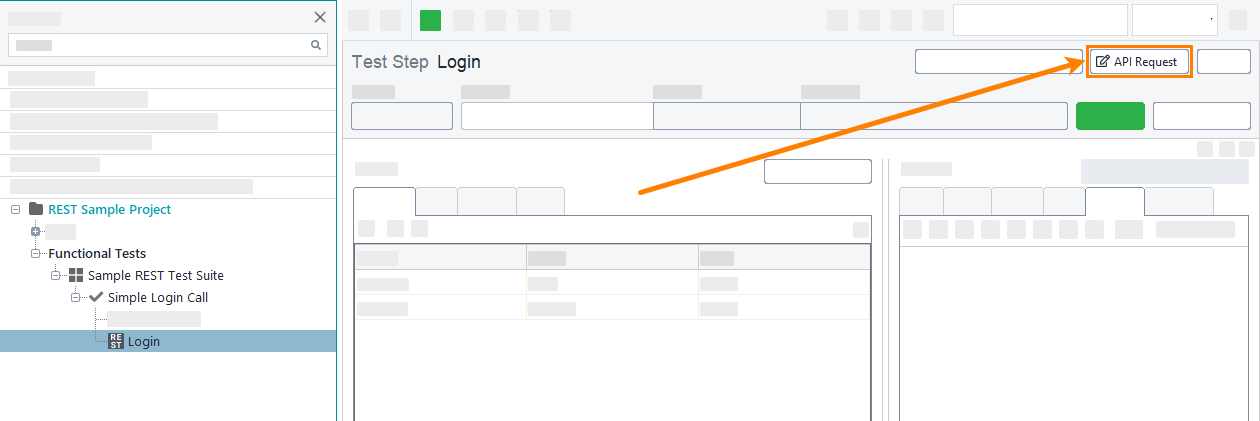 REST testing in ReadyAPI: Open a API request from a test step