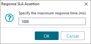 Validating results of functional web service tests: Set assertion parameters
