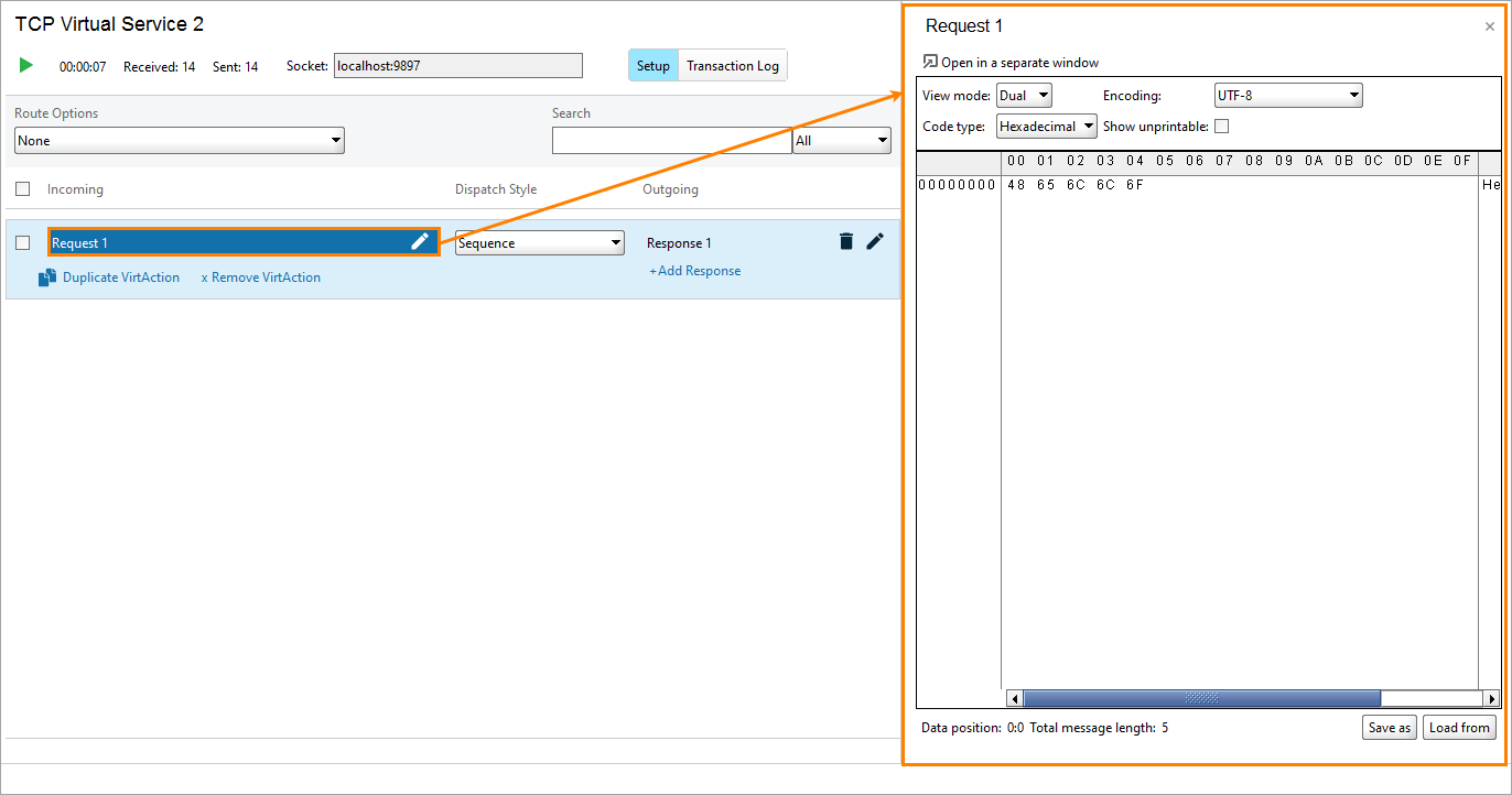 Service virtualization and API testing: Properties of incoming messages (requests)