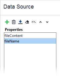 Directory data source example: Data source properties