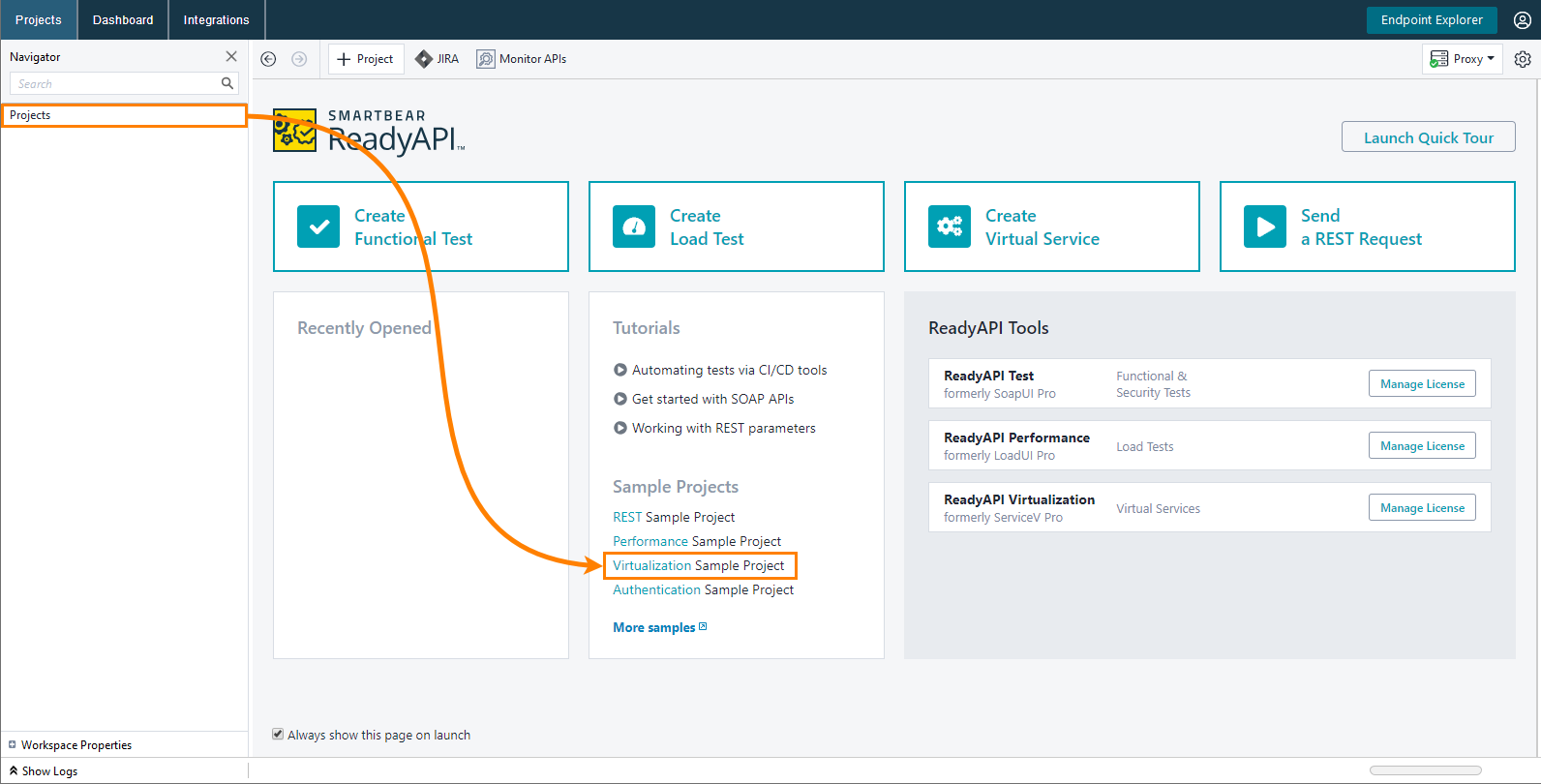 Service virtualization and API testing: Virtualization sample project