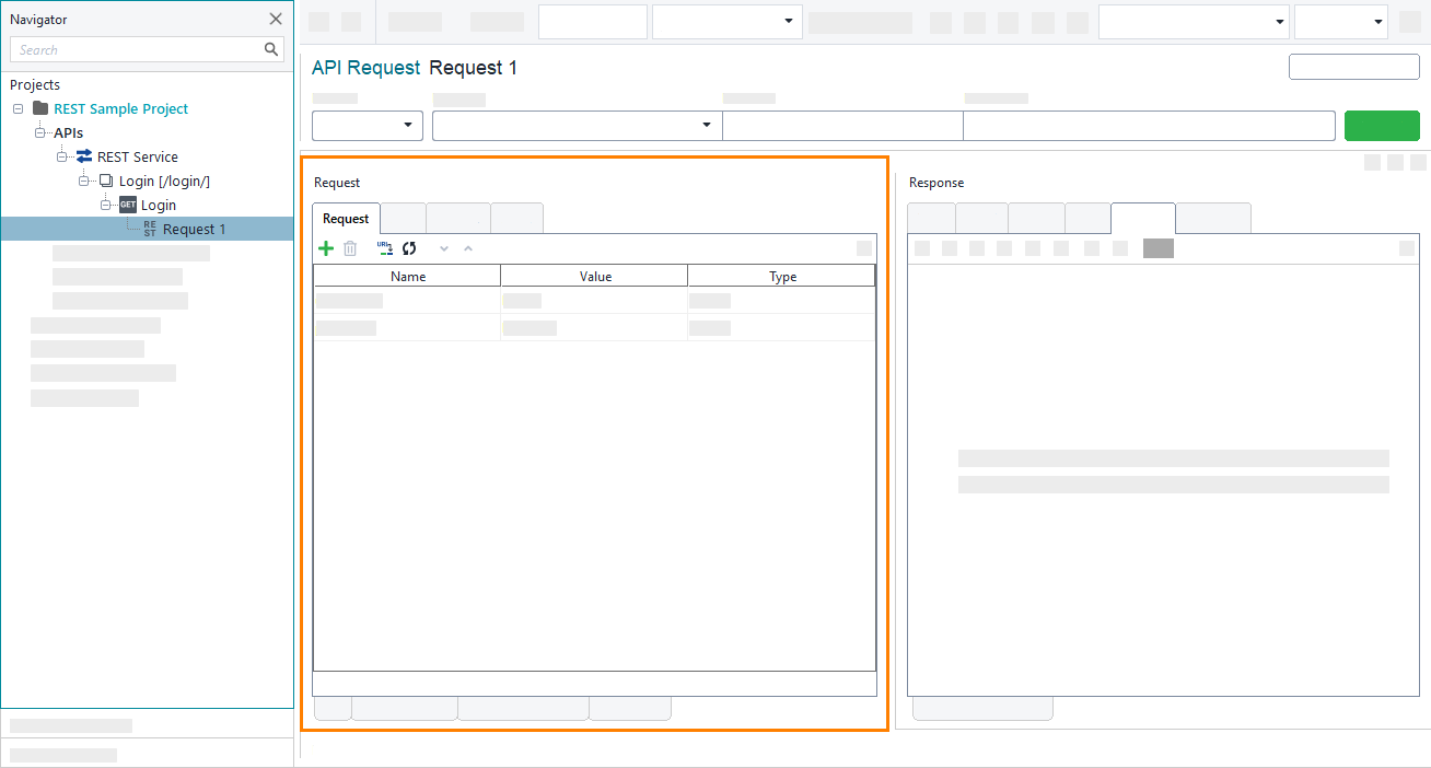 Request parameters