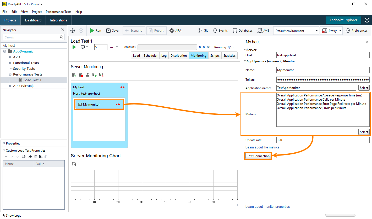 AppDynamics monitor: Editing list of metrics