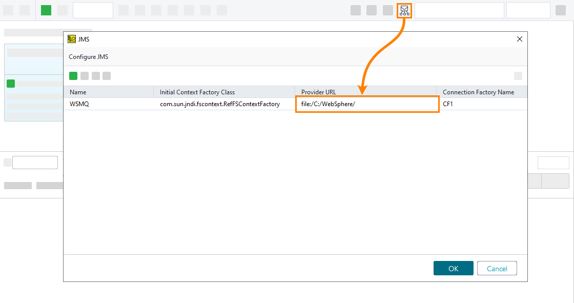 Configure WebSphere JMS Provider for VirtServer