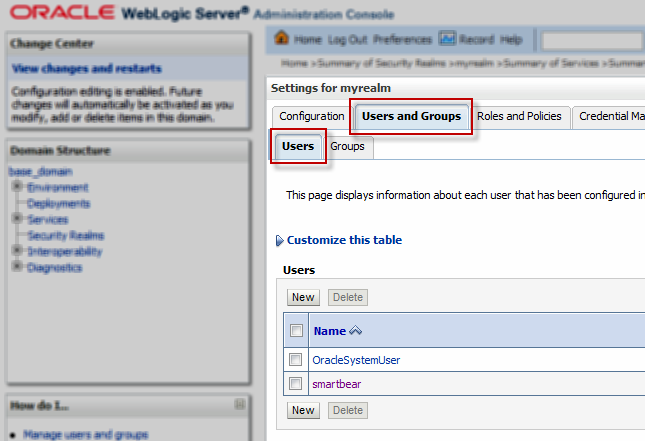 API load testing with ReadyAPI: Weblogic realm