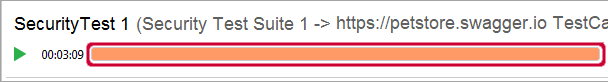 ReadyAPI: The security test progress bar