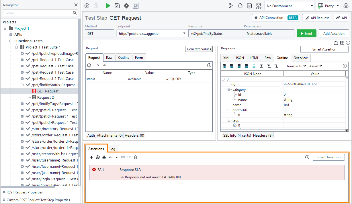 Validating results of functional web service tests: Added assertion