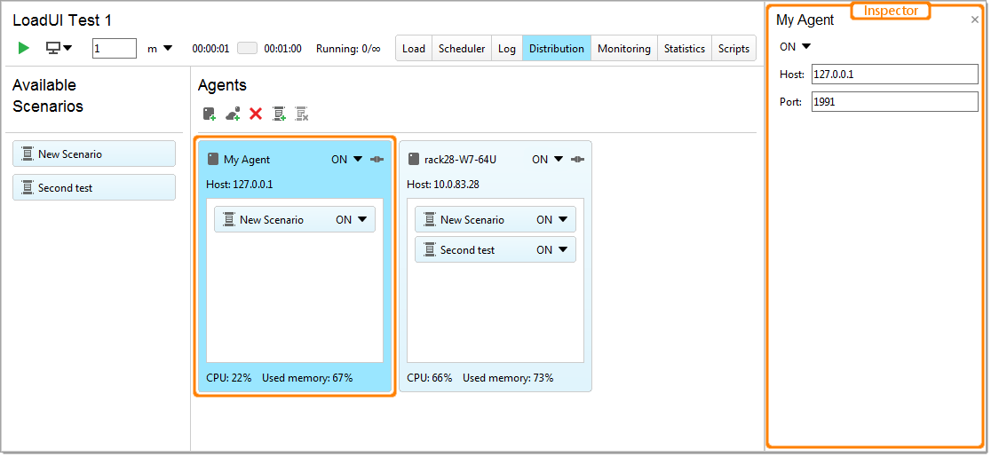 API distributed load testing with ReadyAPI: The load agent inspector