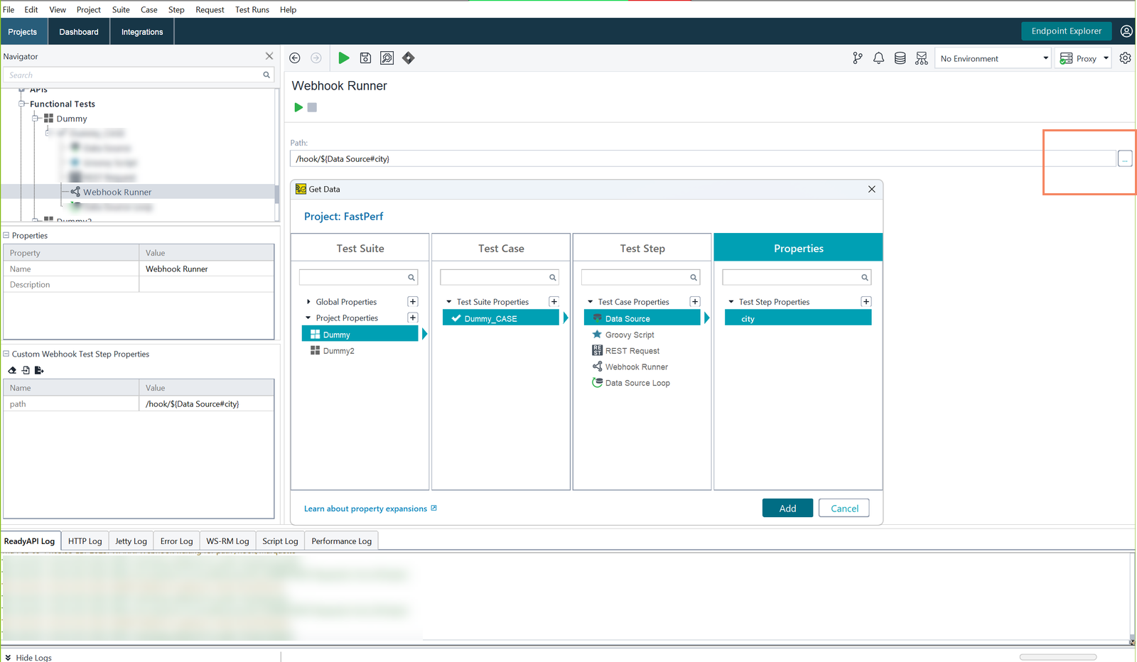 Edit Webhook Runner using Property Expansion