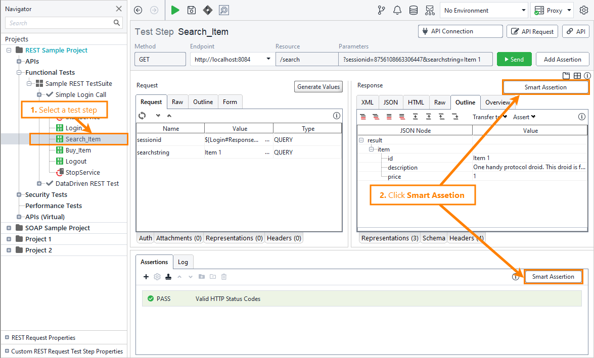 Assertions in ReadyAPI: Add Smart Assertion