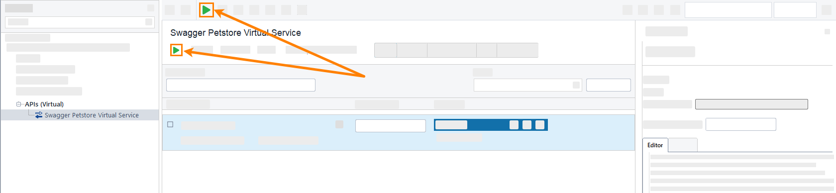 Running virtual service