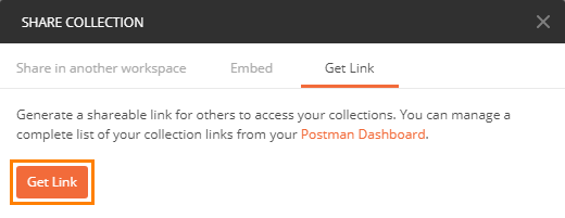 Get a link to the Postman collection