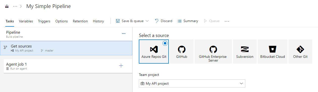 Get files from source control
