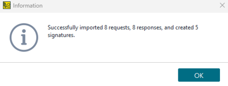 Successful Import Configuration