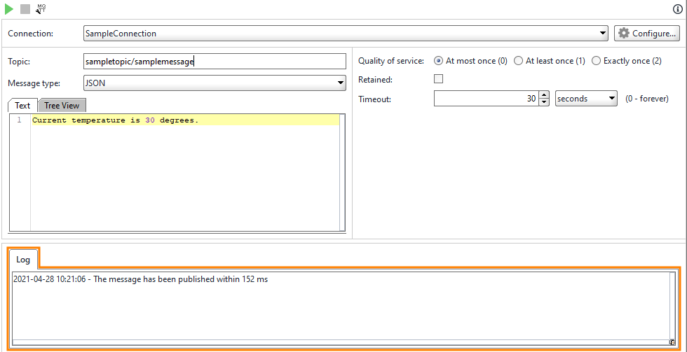 ReadyAPI: The test step log