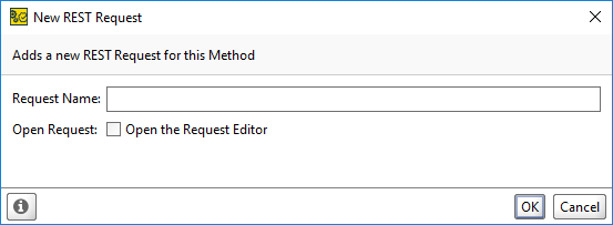 The New REST Request dialog
