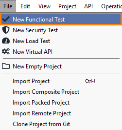 New Functional Test