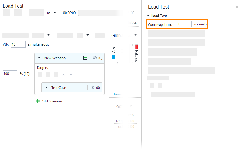 API load testing with ReadyAPI: Warm-up Time