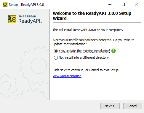 Installer start