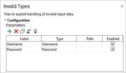 ReadyAPI: Configuring the Invalid Types scan ReadyAPI: Configuring the Invalid Types scan