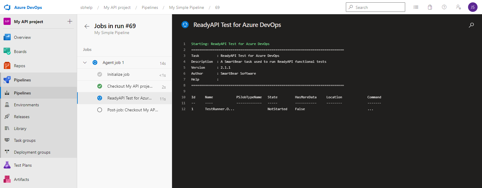 Monitoring the build progress