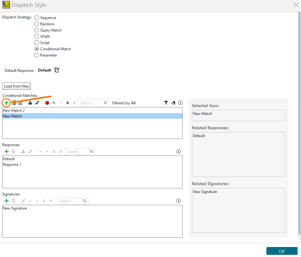Adding a conditional match
