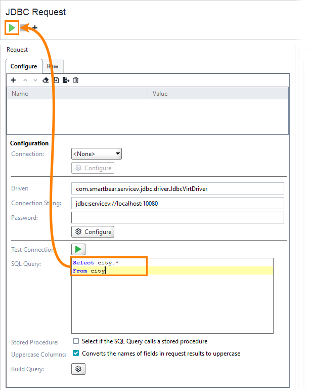 JDBC service virtualization and database testing: Run JDBC connection