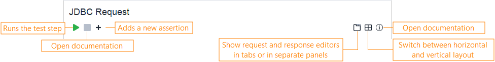 JDBC Request test step toolbar