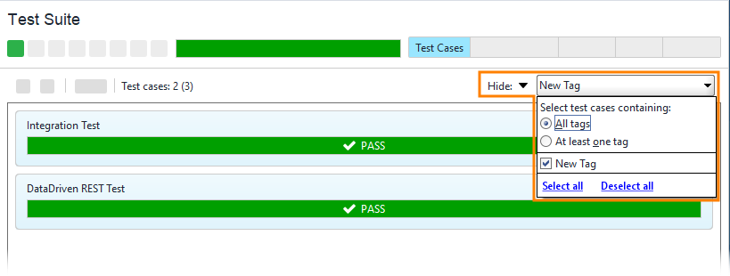Hide test cases