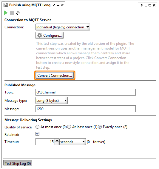 ReadyAPI: Converting the connection