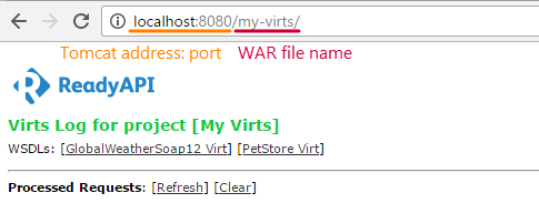 Service virturalization and API testing: WAR file in Tomcat