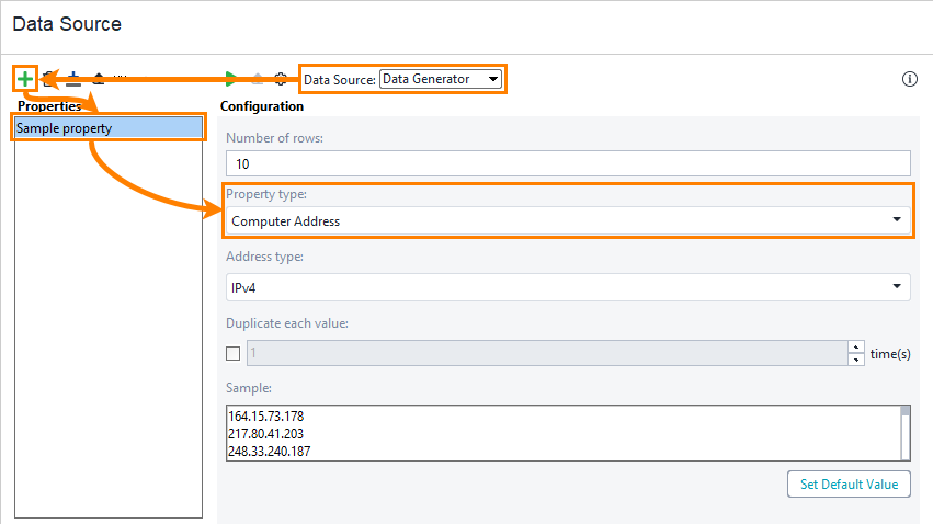 Computer Address Data Generator