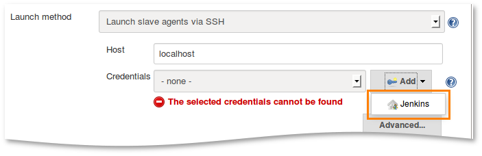 Add credentials