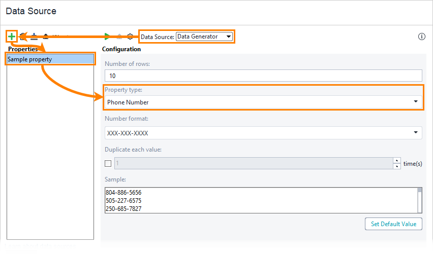 Phone Number Data Generator