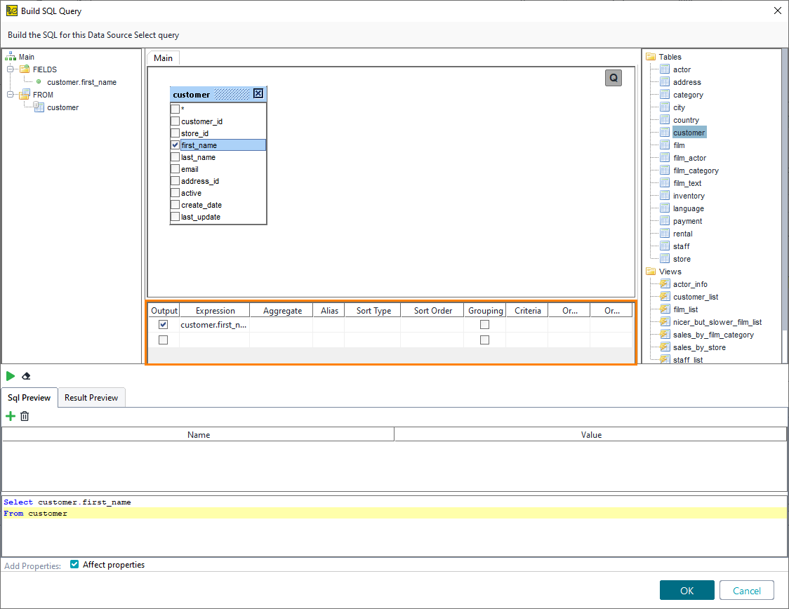 ReadyAPI Data-Driven Testing: Table editor