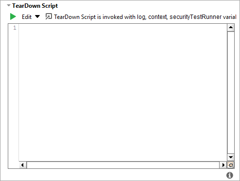 ReadyAPI: TearDown Script editor ReadyAPI: TearDown Script editor